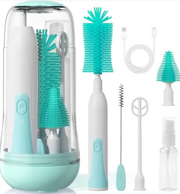 Electric Bottle Brush Cleaner,Baby Bottle Cleaning Kit